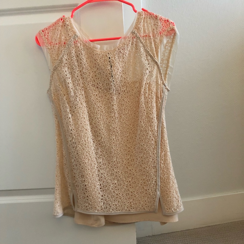 Beige lace top